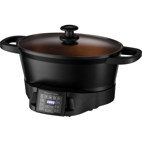 Russell Hobbs 28270-56, 6,5 l, 750 W, Svart, Gjuten aluminium, Gjuten aluminium, Knappar