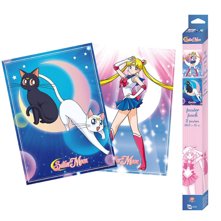 Sailor Moon Set 2 Sailor Moon & Cats 2-Pack Posters (52*38cm)