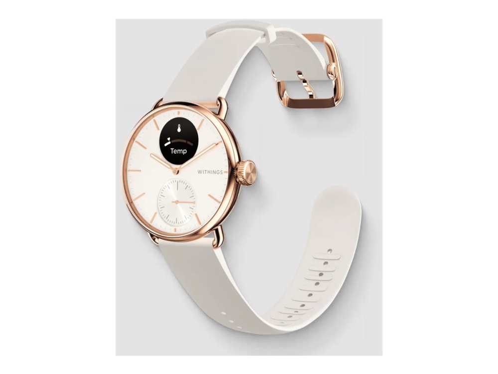 Withings Scanwatch 2 38 mm, rosa guld/sand