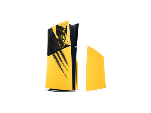 Höljen för PS5 Slim-konsol - Marvel's Wolverine Battle Yellow Limited Edition, bild 2