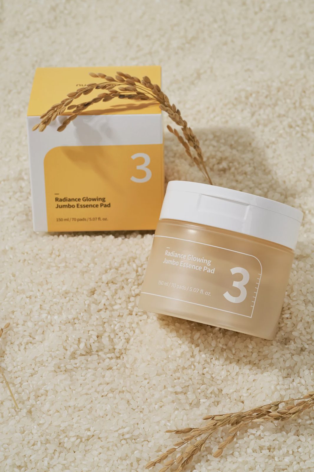numbuzin No.3 Radiance Glowing Jumbo Essence Pad (70 pads) 150 ml, bild 2
