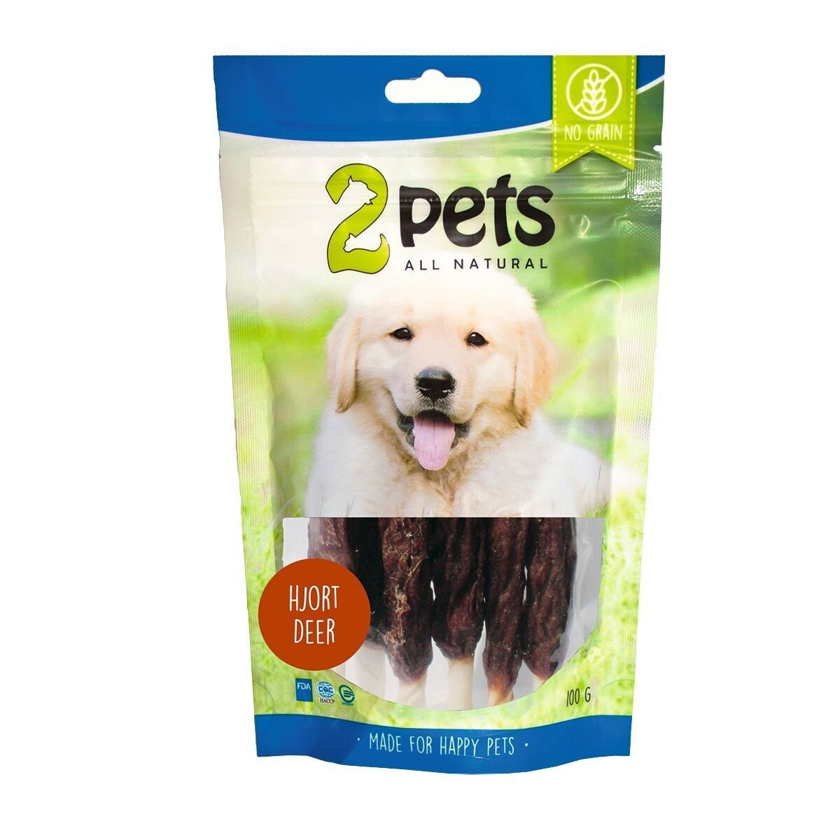 2pets Tuggpinne med Hjort 12 cm 6-pack