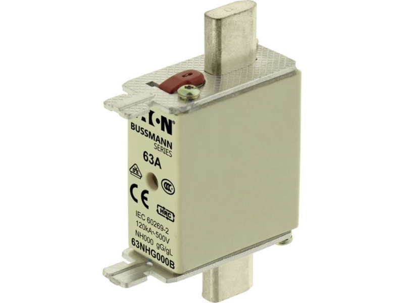 Eaton smältsäkringsinsats NH 63A 500V gL/gG 000 63NHG000B