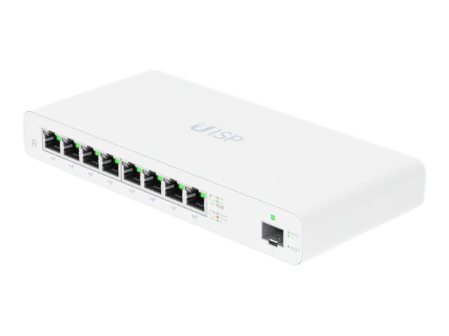Ubiquiti UISP-R router med 8x Gigabit Ethernet-portar, 1x SFP, 110 W PoE