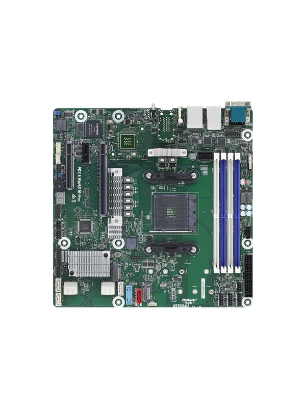ASRock Rack Moderkort - AMD X570 - AMD AM4 - DDR4 RAM - Micro-ATX