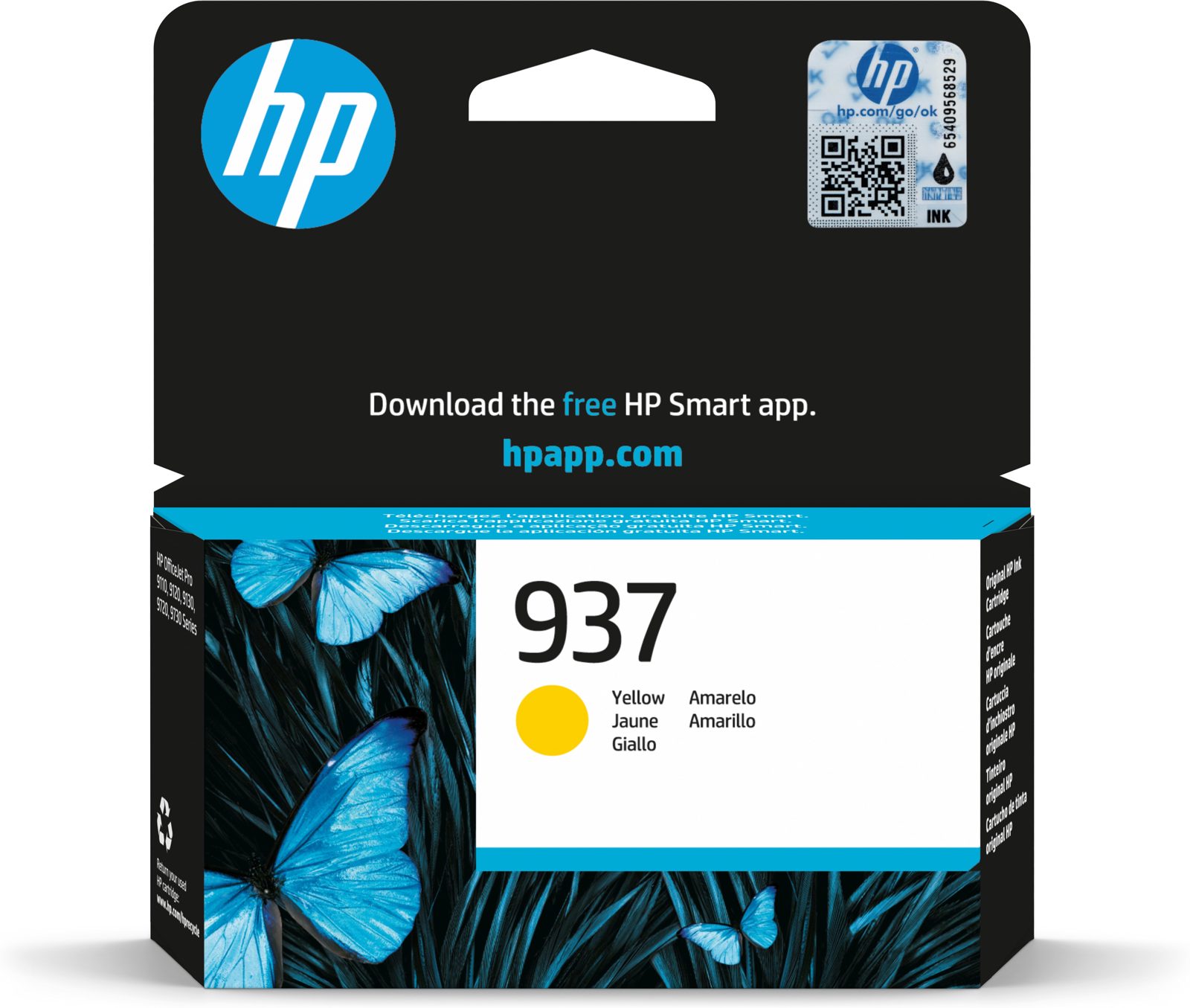 HP 937 bläckpatron, gul, bild 4
