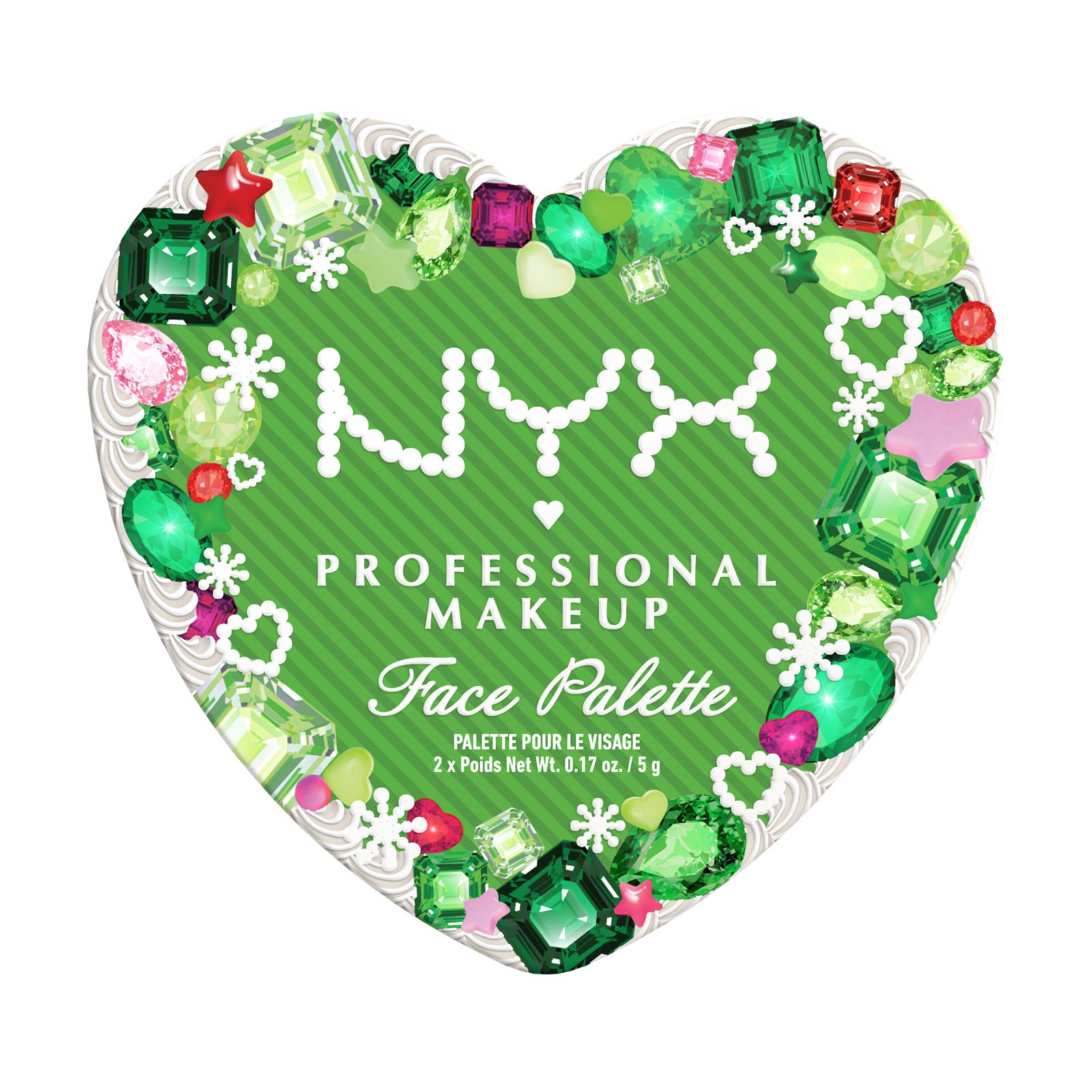 NYX PROFESSIONAL MAKEUP Bling The Halls Face Palette 01 Hot Gem & Topaz