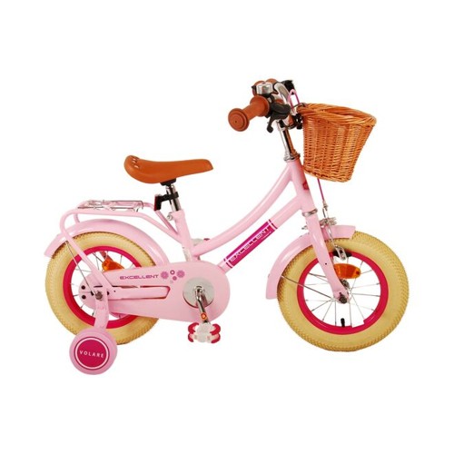 Volare – Barncykel 12" – Excellent med korg Rosa