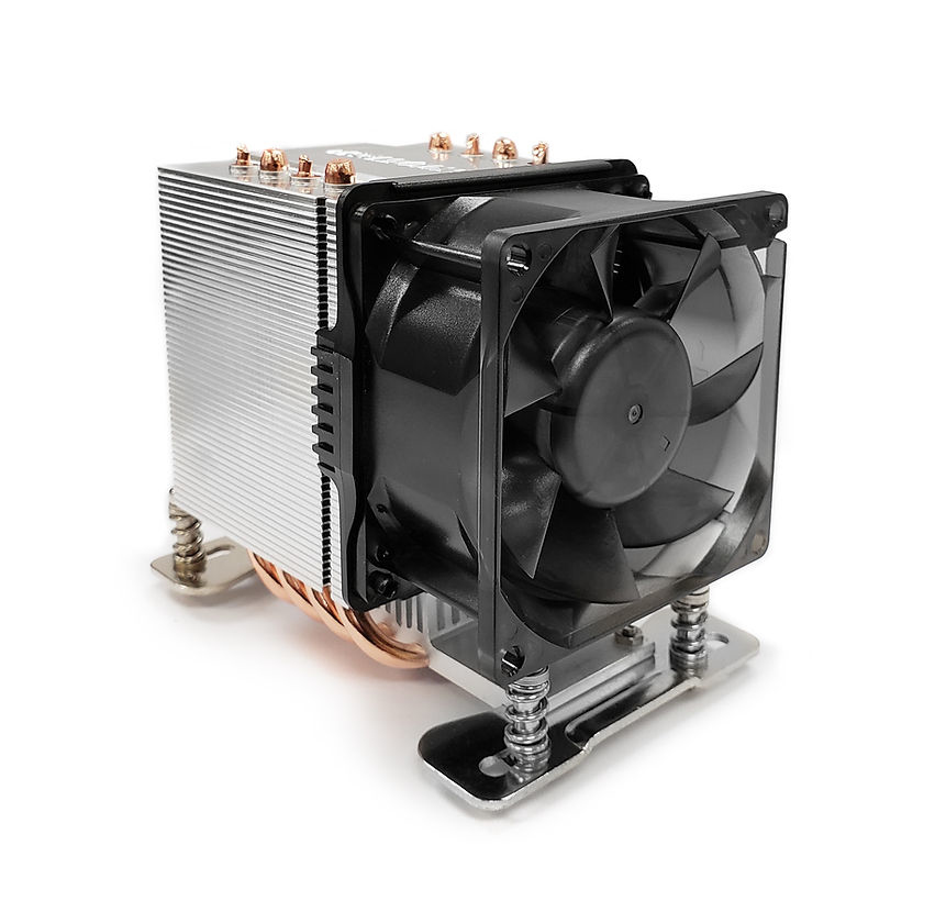Inter-Tech A-35, AMD SP3/TR4, 80mm fläkt, 800~3800 rpm, 16~48,8 dBA, Low-Profile för racklåda 3U, bild 4