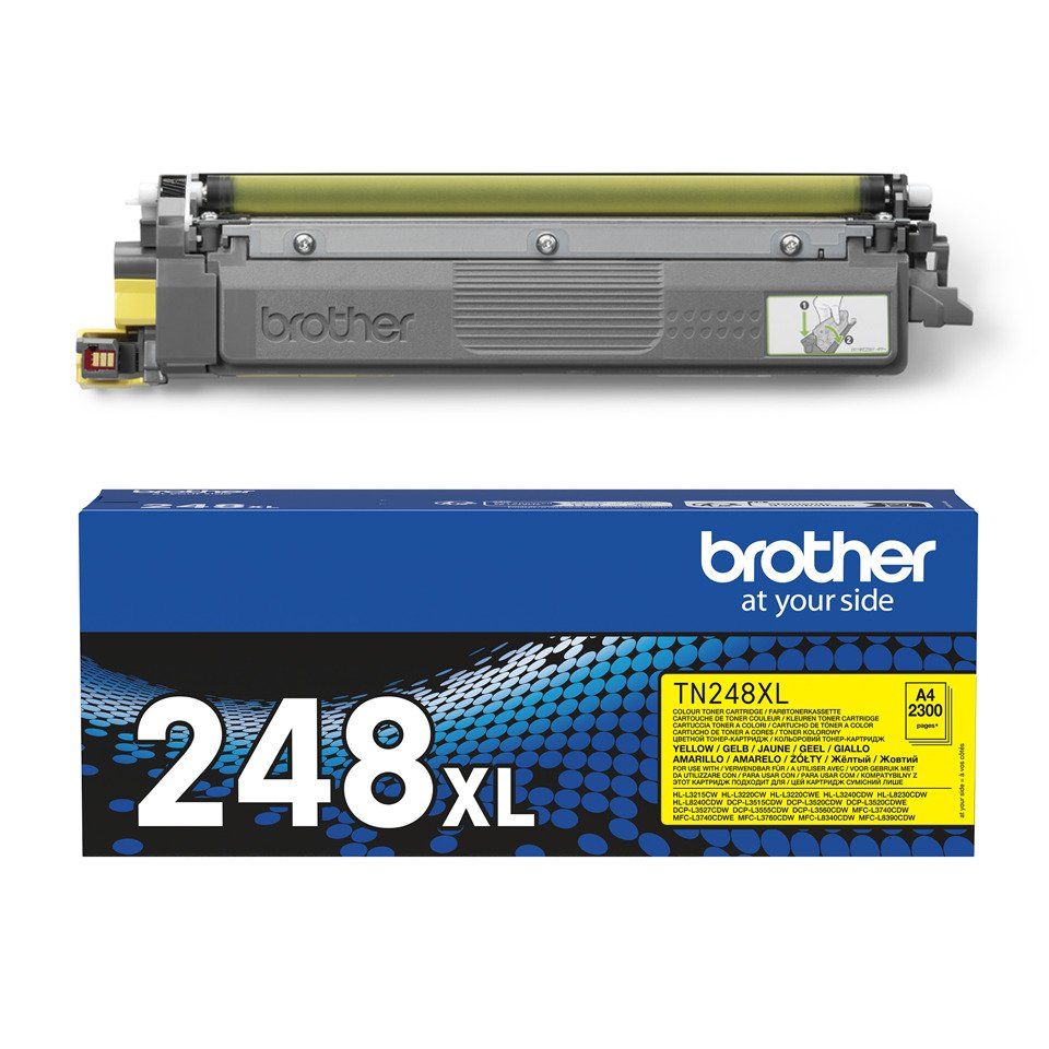 Brother TN248XLY, gul tonerkassett