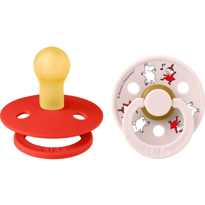 BIBS x Moomin Pacifier Colour Dancing Latex Candy Apple Mix Size 1 2pcs
