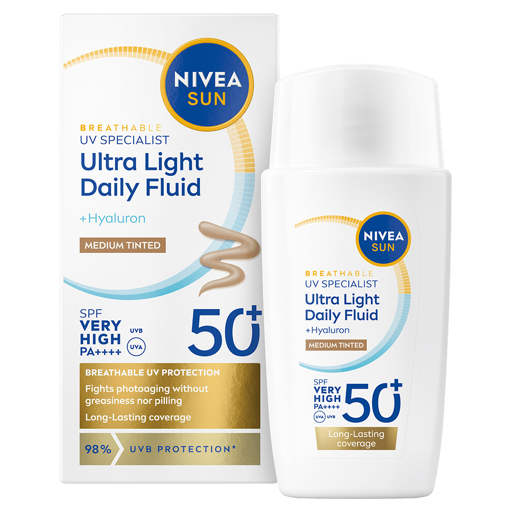NIVEA UV Face Ultra Fluid Medium Tinted SPF50+ 40 ml