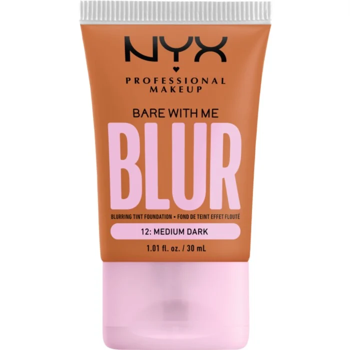 NYX PROFESSIONAL MAKEUP Bare With Me Blur Tint Foundation 12 Medium Dark, bild 5