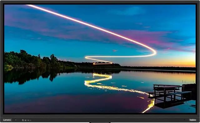 Lenovo ThinkVision T86 interaktiv display, 86", svart