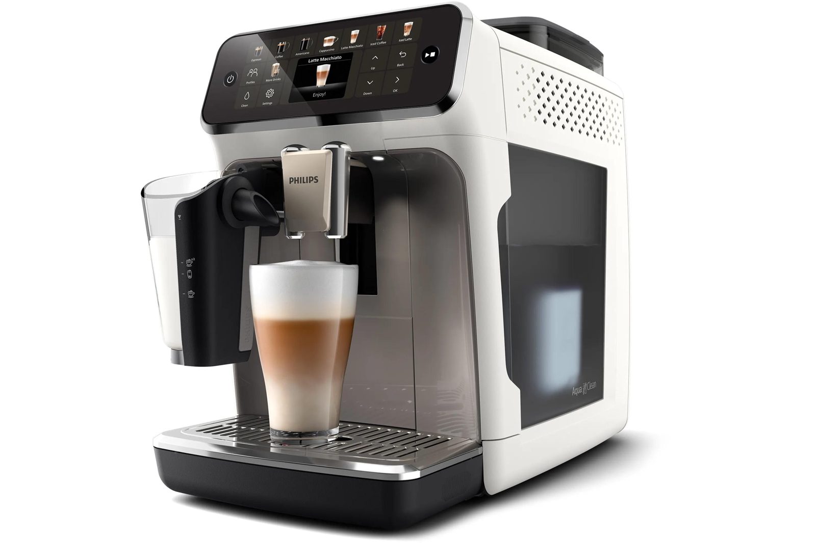 Philips 5500 LatteGo EP5545/70 espressomaskin 1,8 L 1500 W, vit, bild 2