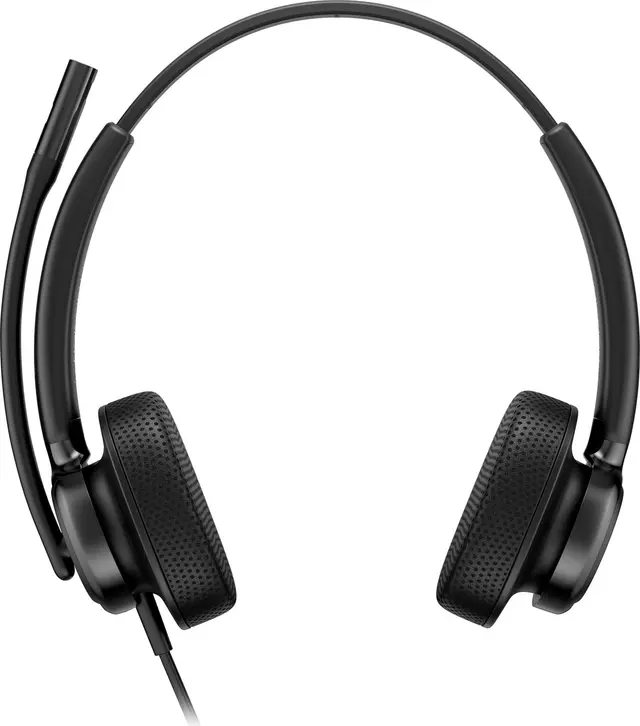 HP Poly Mission 425 Stereo kabelanslutet headset, svart, bild 3