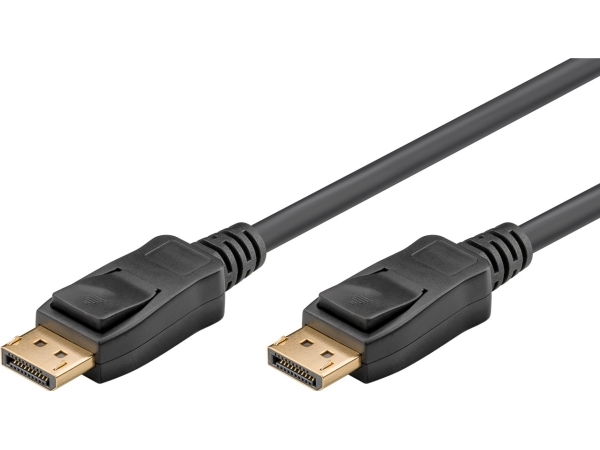 Goobay DisplayPort-kabel 2.0/2.1, 1 m – Svart – 8K@144 Hz