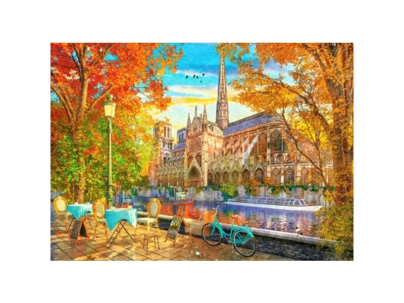 Educa Pussel: Notre Dame In Autumn 1000 Bitar