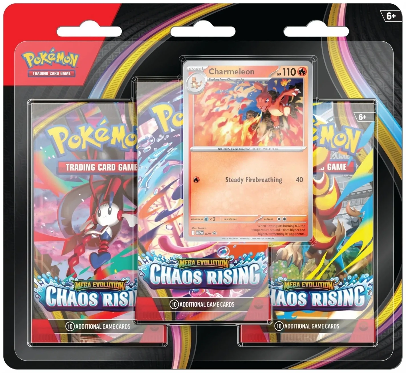 Pokémon ME04 Chaos Rising Blister (3-Pack)