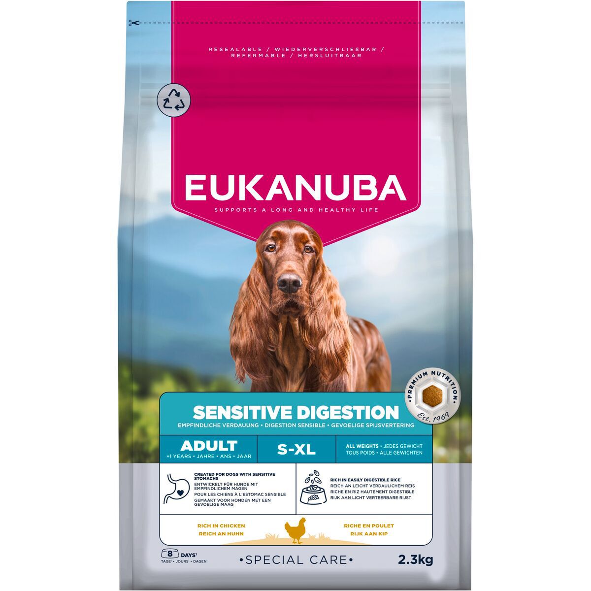 Eukanuba Dog Special Care Adult Sensitive Digestion All Breeds Torrfoder till Hund 2,3 kg