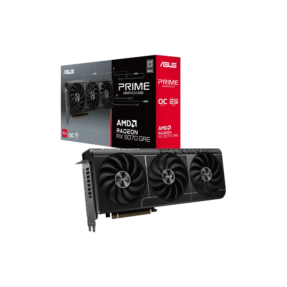 ASUS PRIME RADEON RX 9070 GRE OC 12GB grafikkort
