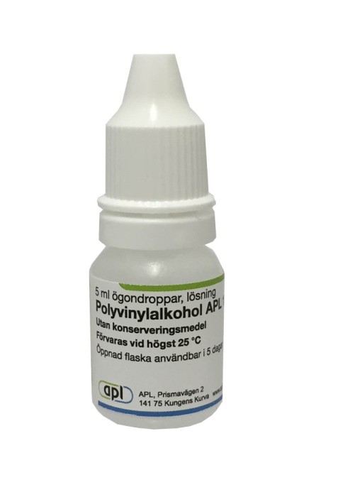 Polyvinylalkohol APL, ögondroppar, lösning 1,4 % 4 x 5 ml
