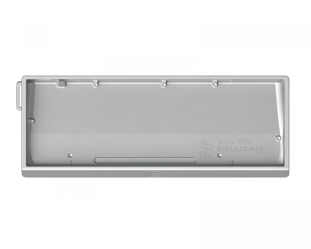 Wooting 60HE v2 Aluminum Case - Bright Silver