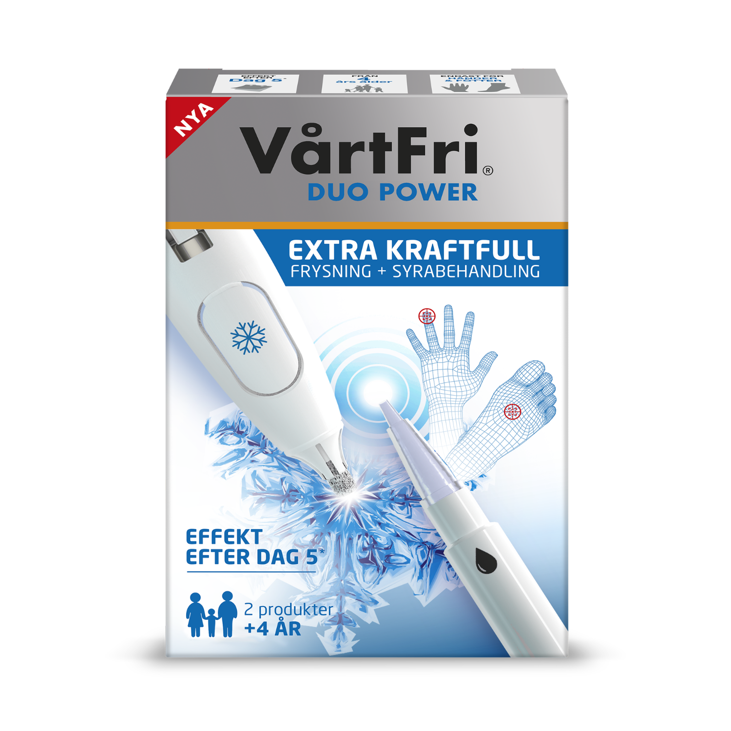Vårtfri Duo Power Fryspenna 10 ml & Syrapenna 1,5 g