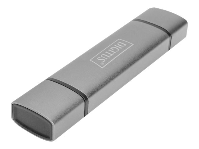 USB-C / USB 3.0 kortläsare Digitus DA-70886 Card Reader Hub, SD / MicroSD, USB 3.0 OTG
