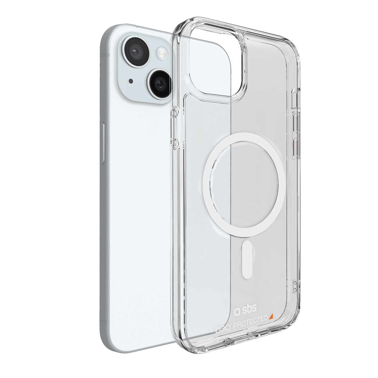 SBS TED3OMAGCOVIP1461, Mobilskal, Apple, iPhone 13, iPhone 14, 15,5 cm (6.1), Transparent, bild 2