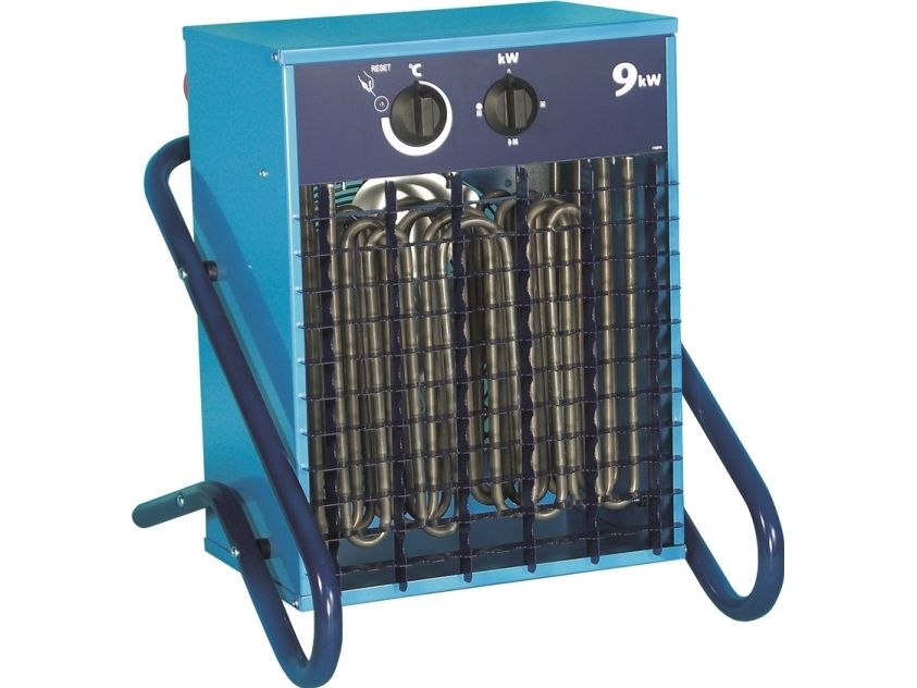 EL-BJØRN VF9 värmefläkt 9 kW 3x400 V 750 m³/h IP44, blå