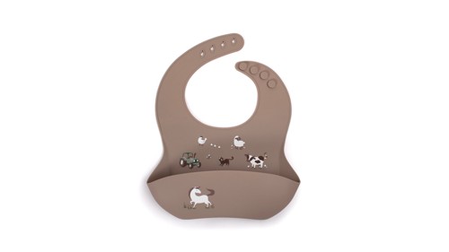 Filibabba - Silicone bib with print - Magic Farm - (FI-02746), bild 3