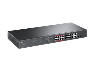 TP-Link TL-SL1218MP 16-Port 10/100 Mbps + 2-Port Gigabit Rackmount Switch med 16-Port PoE+, bild 2