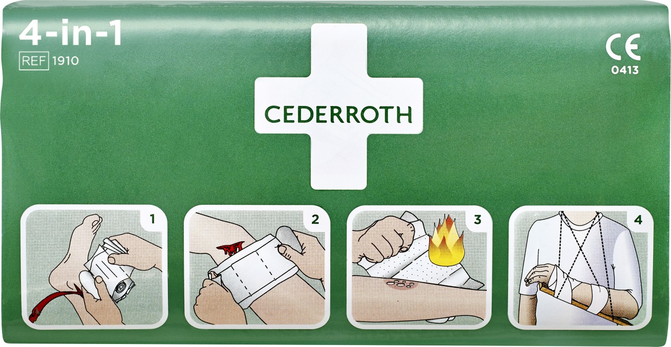 Cederroth Första Hjälpen 4-in-1, 1 st