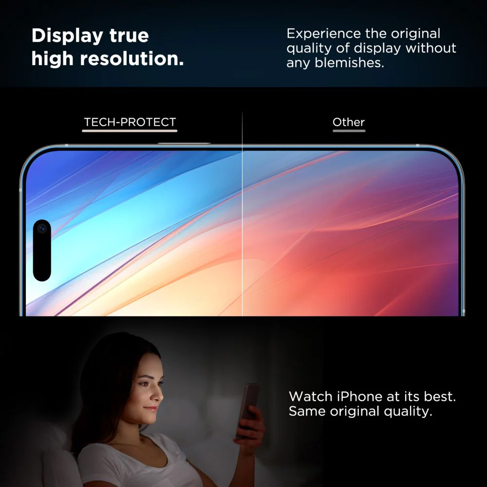 Tech-Protect Quick Set+ 2-pack härdat glas för iPhone 16 Pro, bild 5