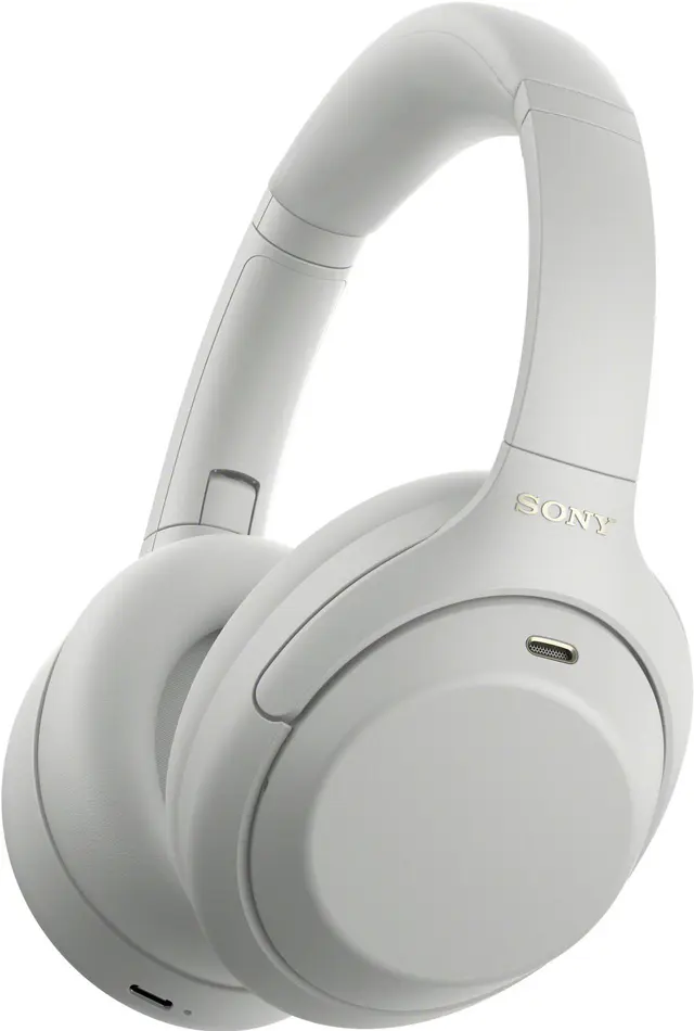 Sony WH-1000XM4C trådlösa ANC-hörlurar, platinasilver