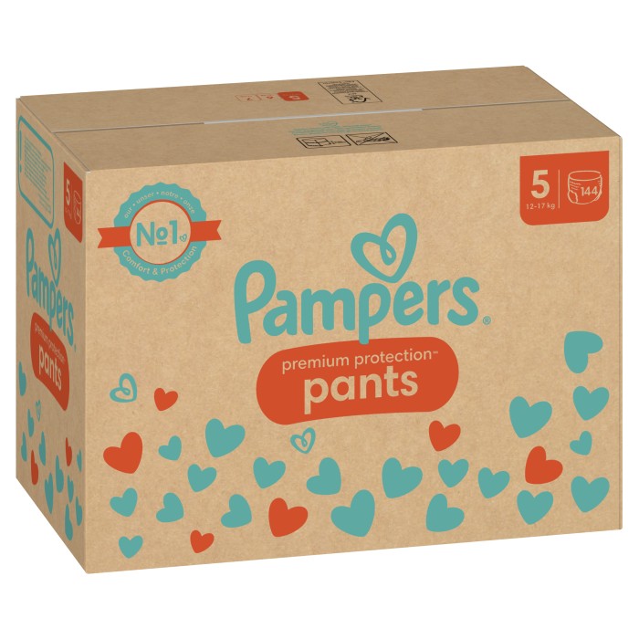 Pampers Premium Protection Byxblöjor Storlek 5 (11-17 kg) 144 st