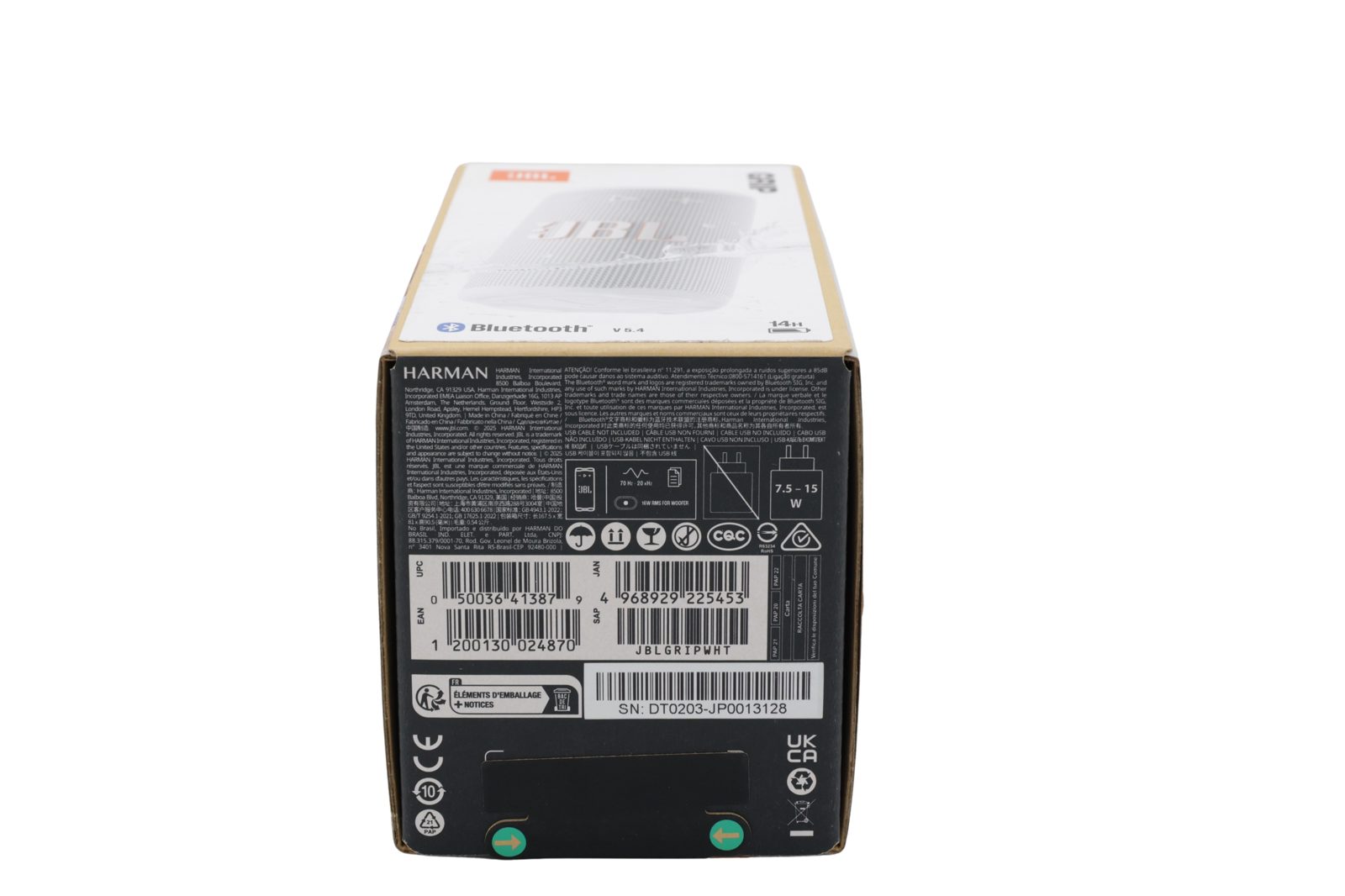 JBL Grip Bluetooth-högtalare, vit, bild 3