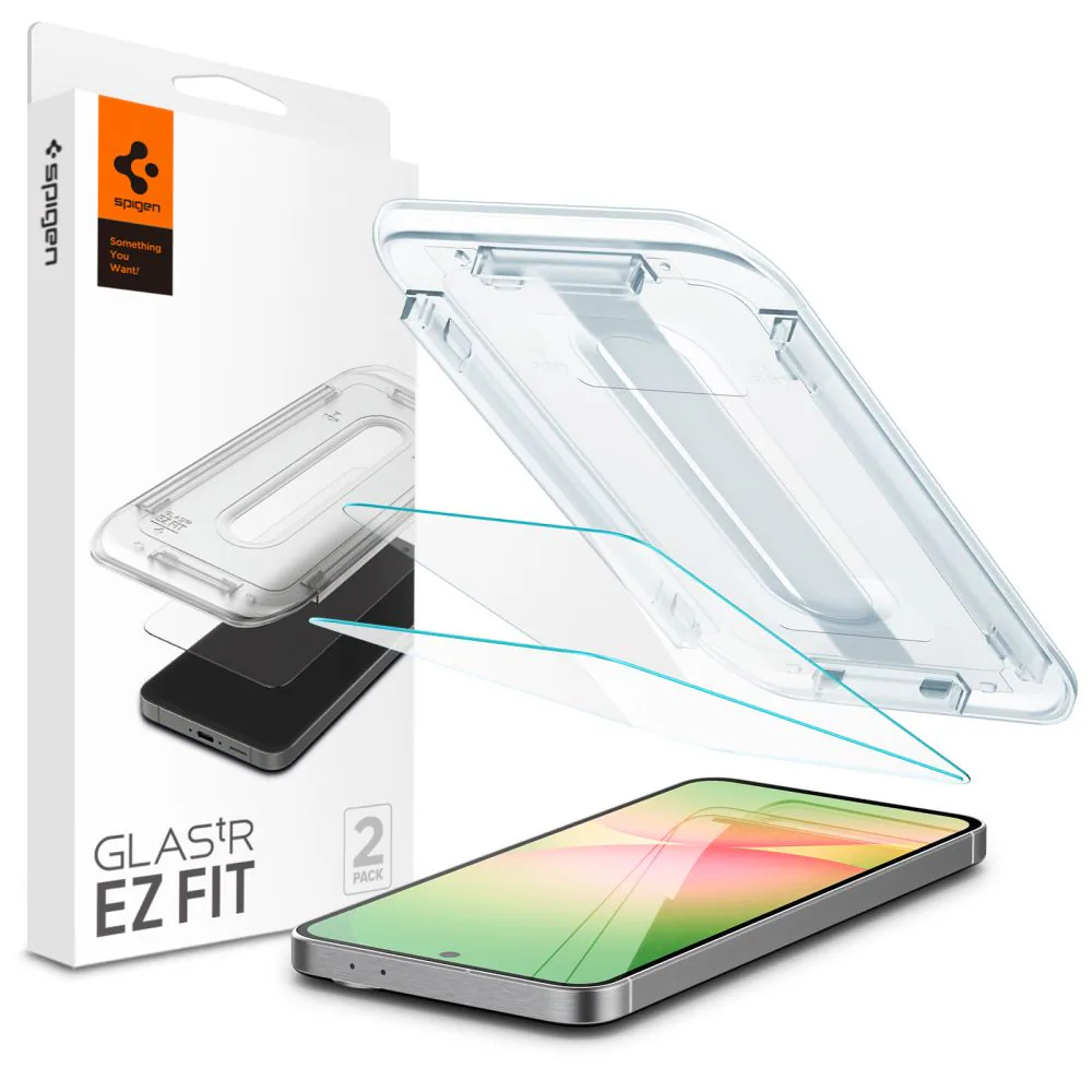 Spigen EZ Fit GLAS.tR - Skärmskydd för mobiltelefon - glas - transparent - för Samsung Galaxy S24 FE