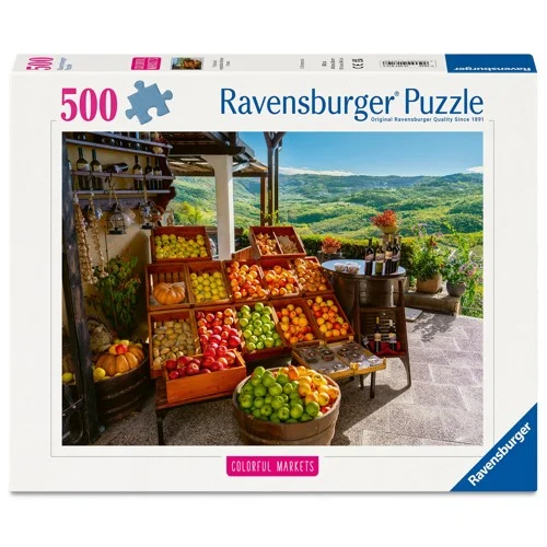 Ravensburger Pussel: Fruit and vegetable Market, Croatia 500 Bitar