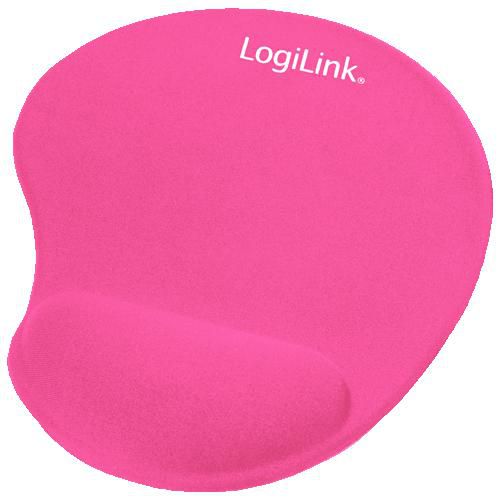 LogiLink GEL Mouse Pad, med handledstöd i silikon - Rosa, bild 3