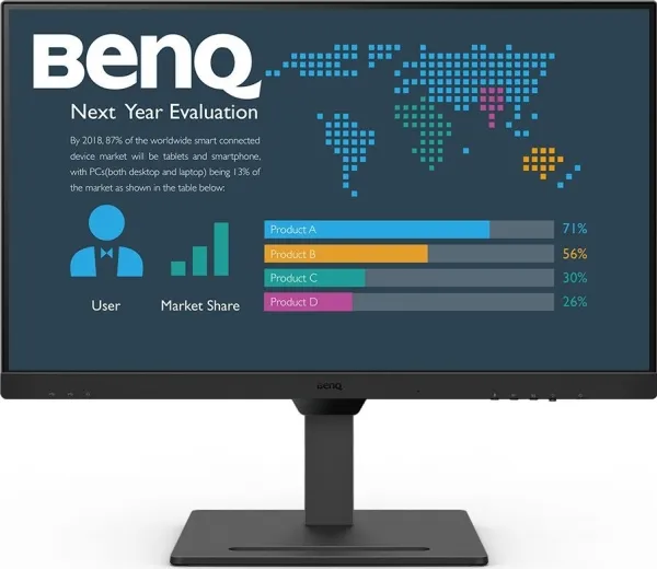 27" BenQ BL2790QT, IPS 2560x1440, 5 ms, 75Hz, höjdjusterbar, pivot, HDMI/DP/USB-C 65W, högtalare, USB 3.2-hubb, bild 4
