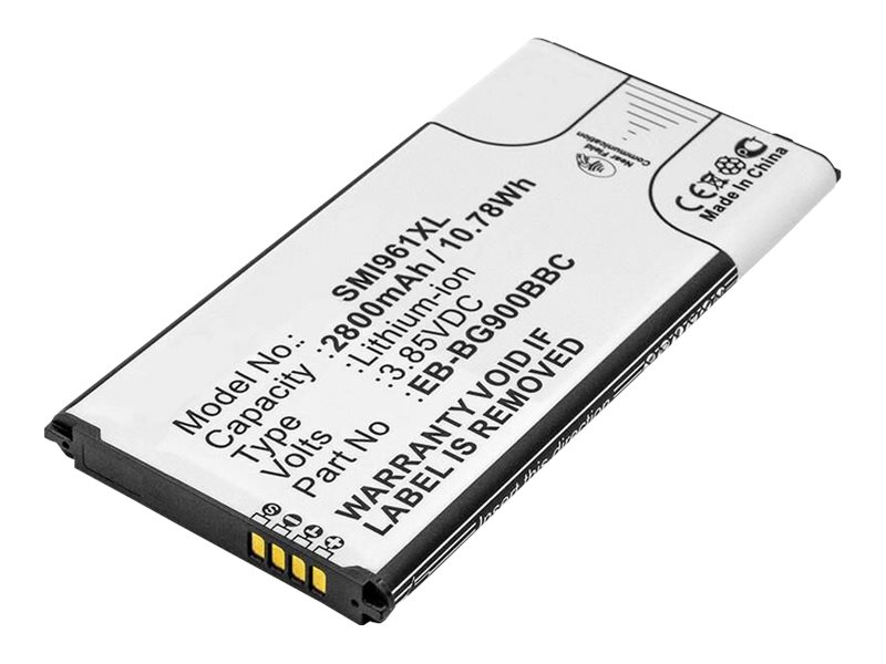 CoreParts - Batteri - Li-Ion - 2800 mAh - 10.64 Wh - för Samsung Galaxy S5, S5 Duos, S5 Sport