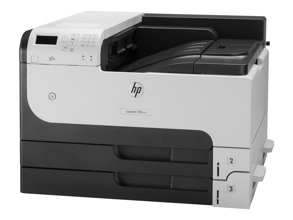 HP LaserJet Enterprise 700 M712dn , A3+, 1200x1200 dpi, 40 ppm, duplex, USB/LAN