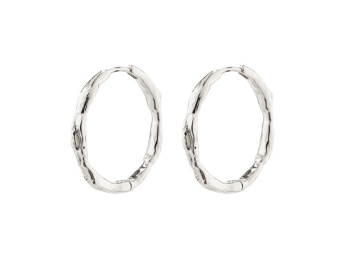 PILGRIM - EDDY Organic Shaped Large Hoops - Silver - 23 mm, bild 2