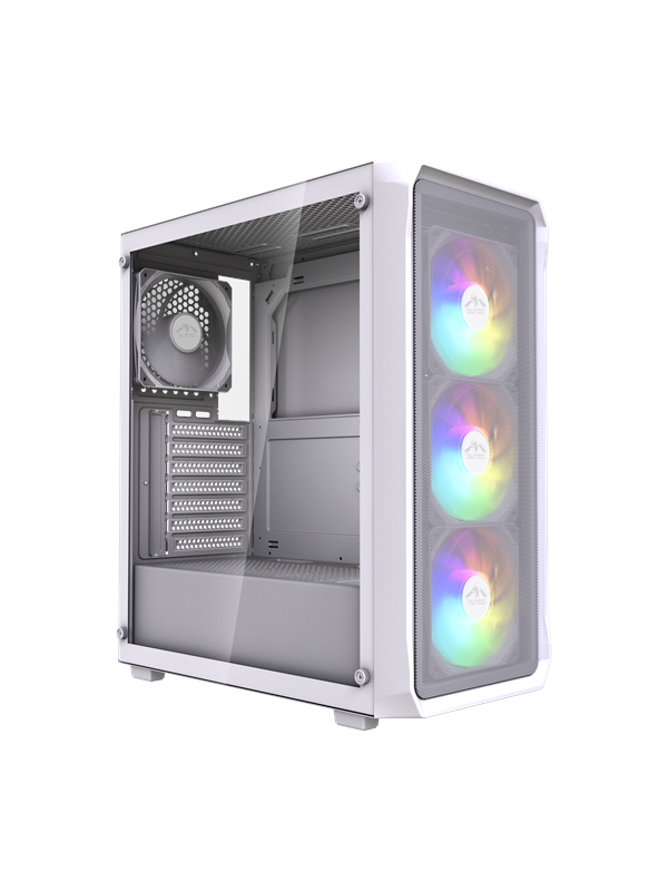 DUTZO C322 Mesh ARGB - Chassi - Miditower - Vit