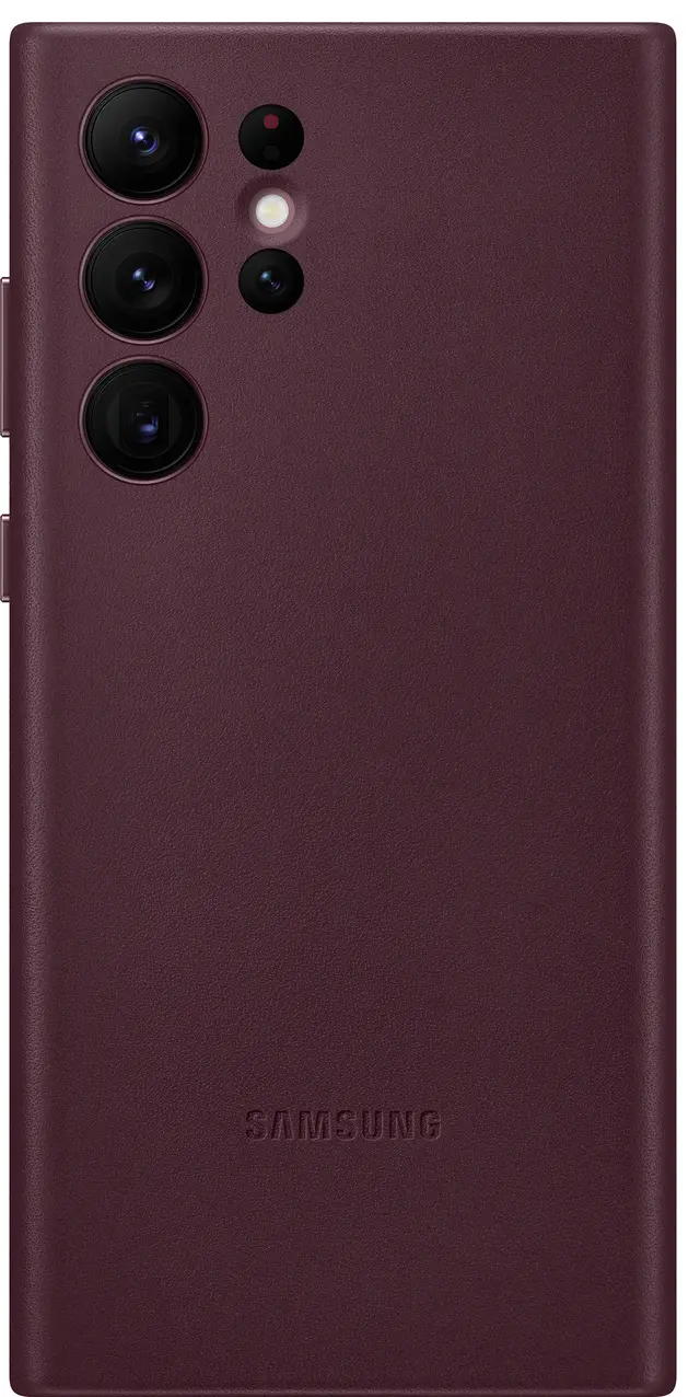 Samsung S22 Ultra läderfodral (bourgogne)