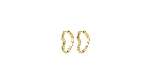 PILGRIM - SORA Heart Earrings - Gold-Plated - 17 mm, bild 3