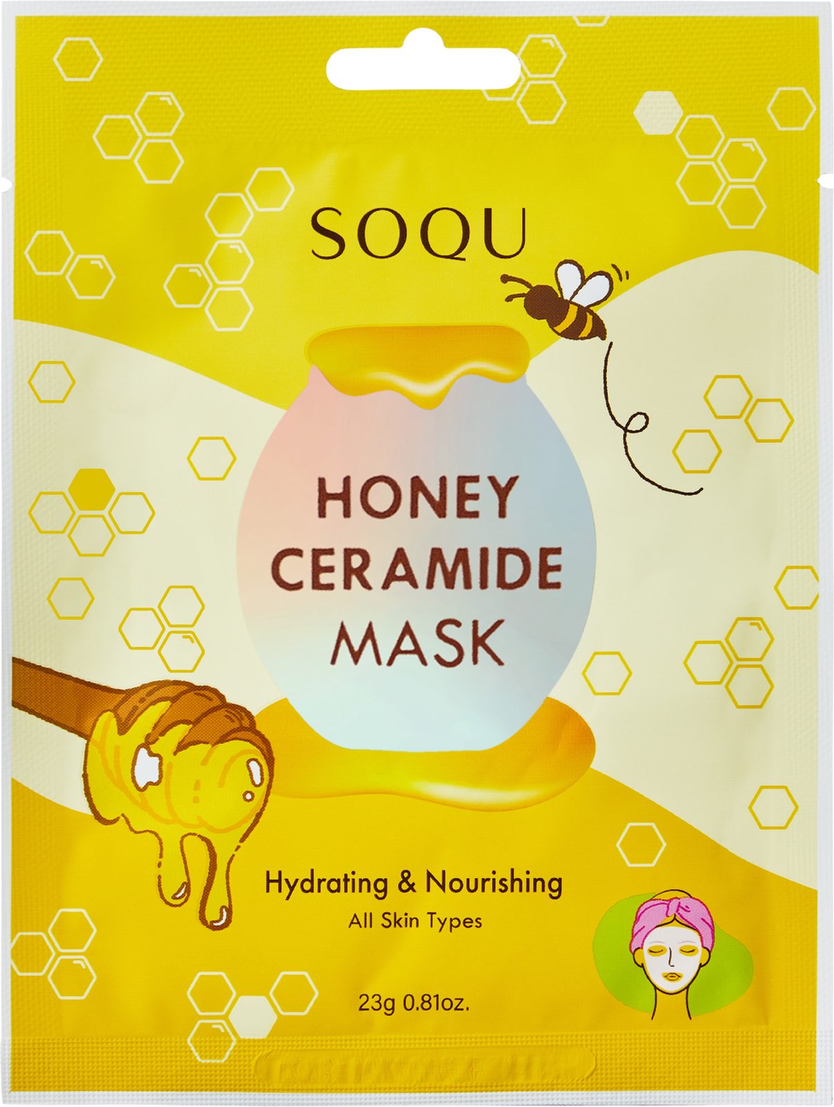 SOQU Honey Ceramide Sheet Mask 1 pcs