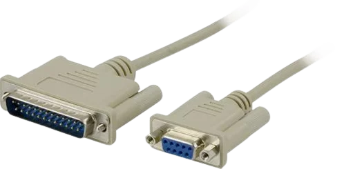DELTACO Modemkabel DB9 ho-DB25 ha 3 m